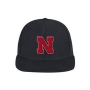 Nebraska Adidas Flat Brim Snapback Hat